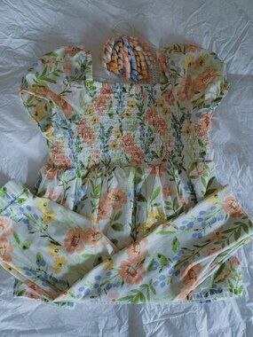 Gymboree Prairie Fields Floral Capri Leggings 4-Piece Outfit 10